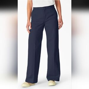 Dickies Women's Wide Leg Twill Pants | Ink Navy